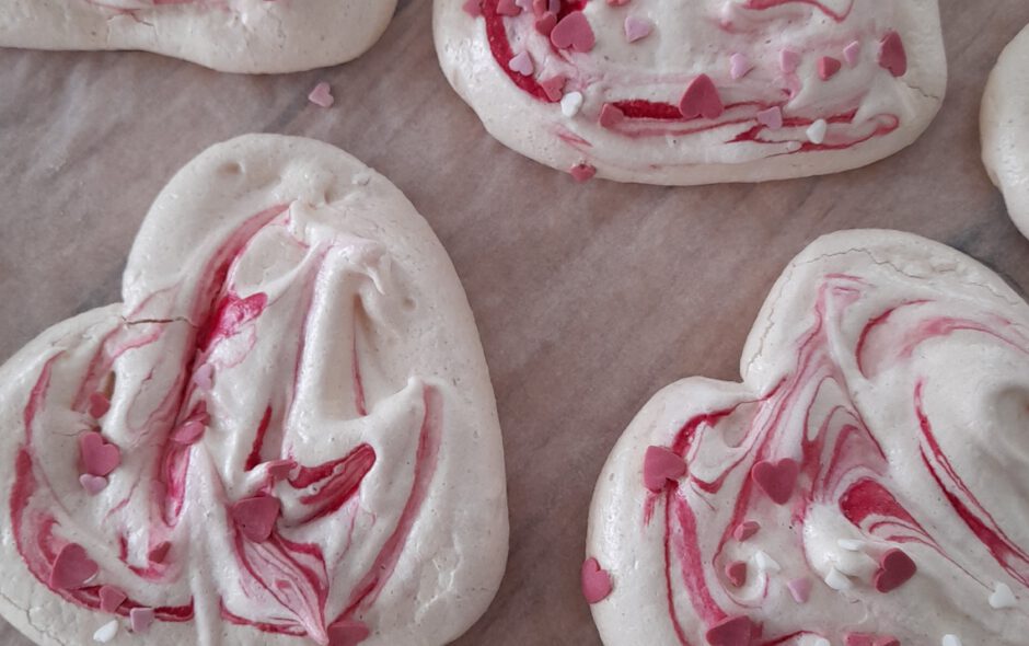 Marshmallows van aardbeien rozenthee